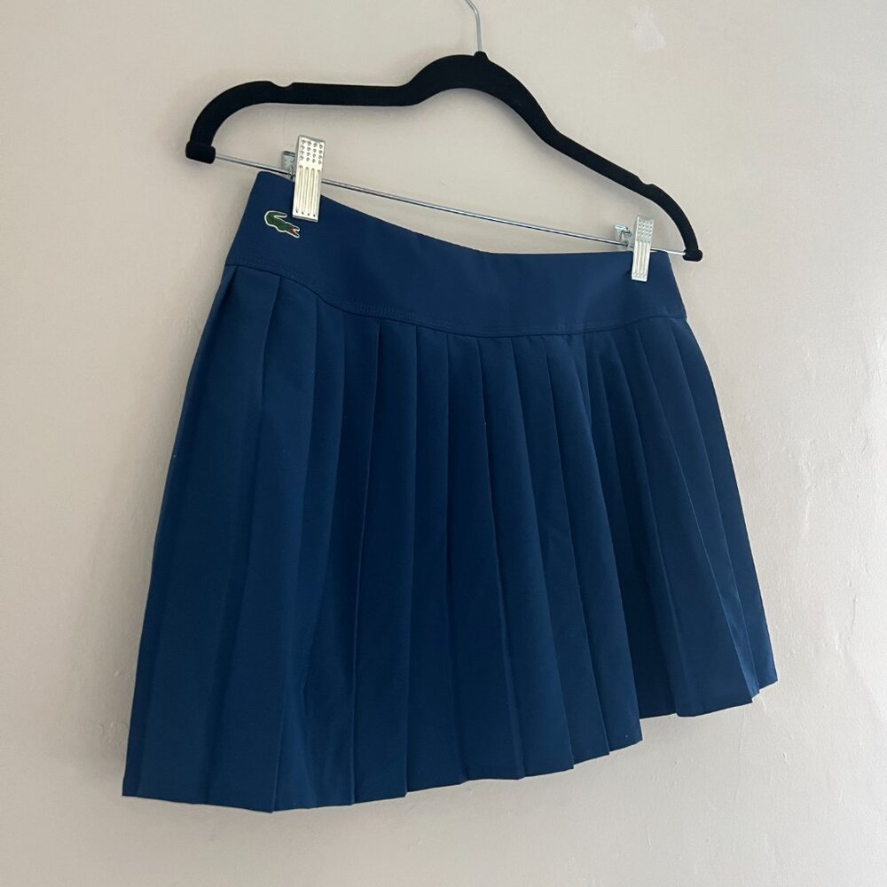 Lacoste Blue Pleated Tennis Skirt 36/4 - Picture 2 of 7